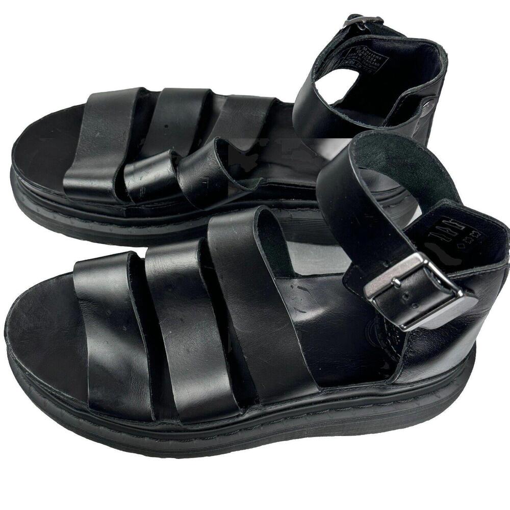 Dr. Martens Women's Clarissa II Gladiator Black Patent Leather Sandals US: 8 - Picture 8 of 15